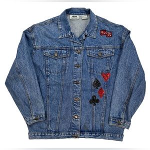 ❗️VINTAGE❗️Slot Machine Embroidered Denim Jacket